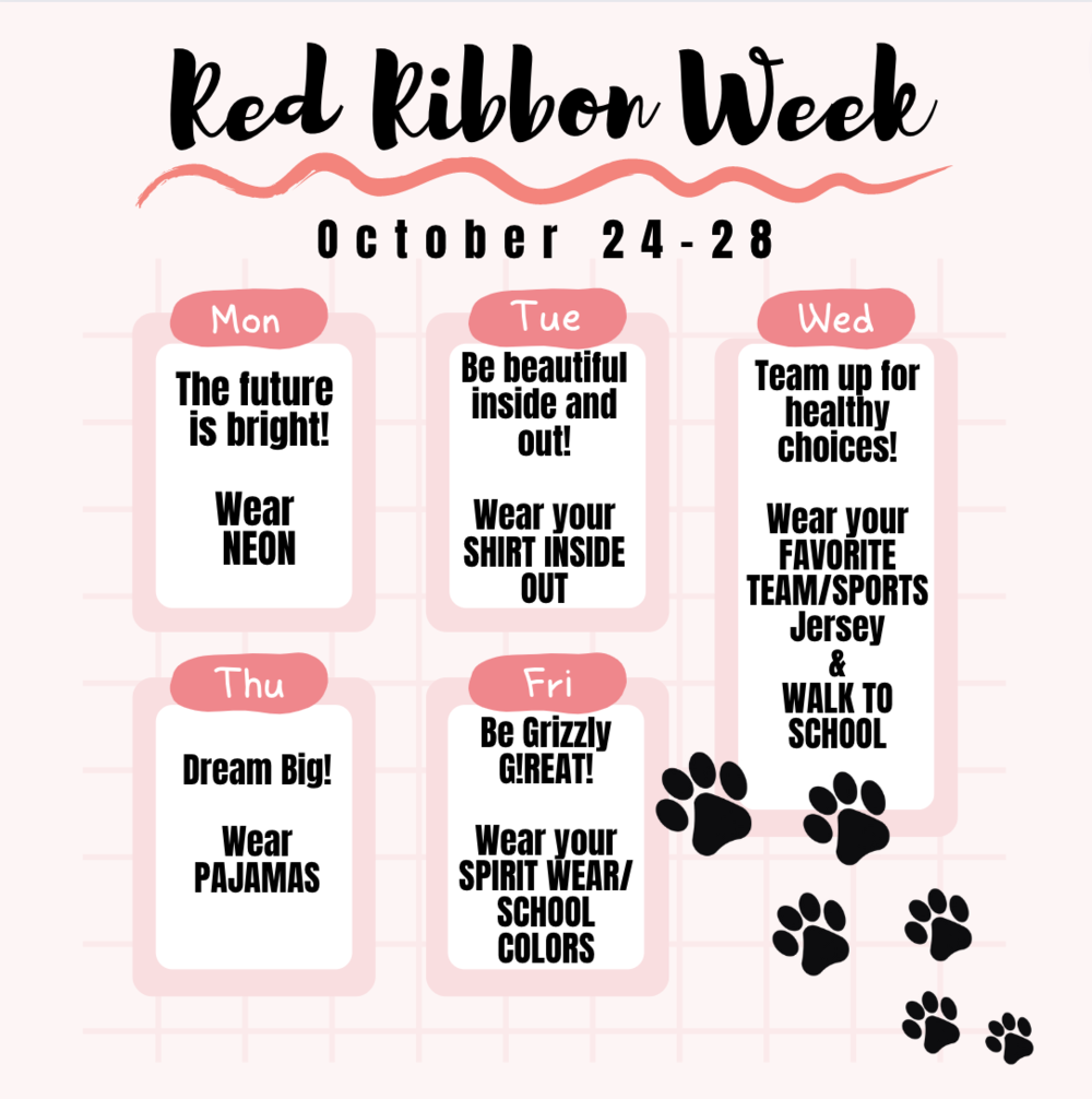 Red Ribbon Week October 24-28