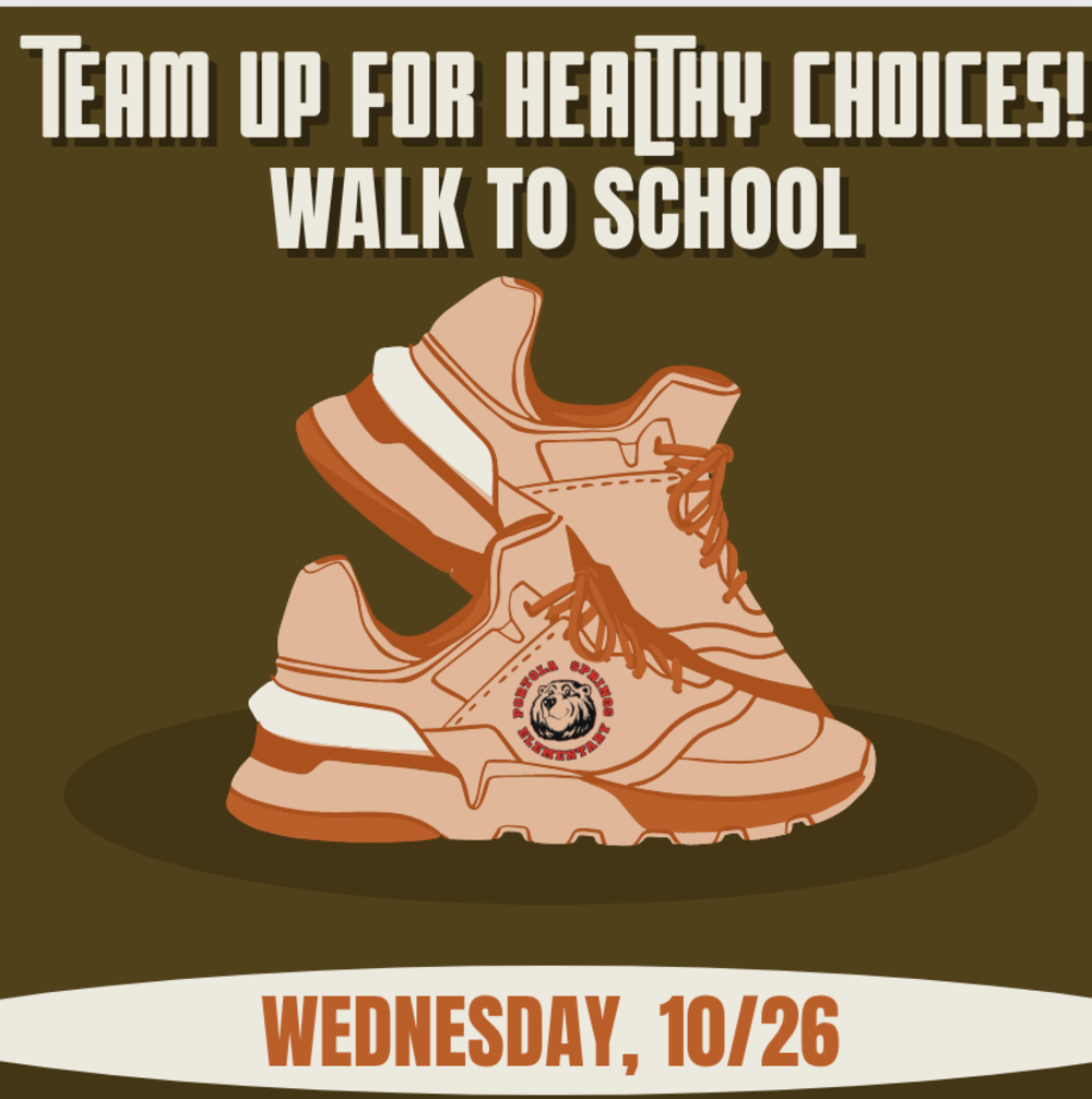 Red Ribbon Week - Team Up for Healthy Choices! Walk to school Wednesday, 10/26