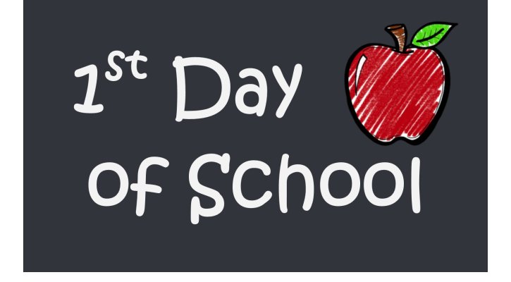 First Day of School clipart