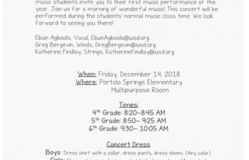 Winter Concert Flyer