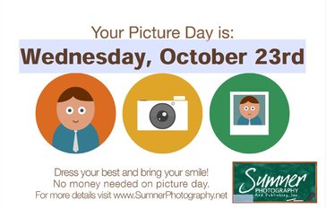 Your picture day is Wednesday, October 23rd
