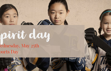 Spirit Day - Sports Day Wednesday, May 25th