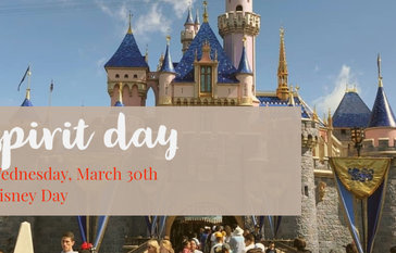 Spirit Day - Disney Day Wednesday, March 30th