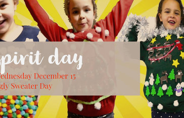 Spirit Day Wednesday December 15 Ugly Sweater Day